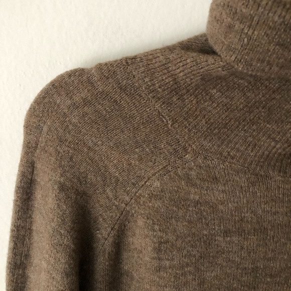 H&M Wool Blend Turtleneck Tunic in Brown Size XS - Picture 4 of 7